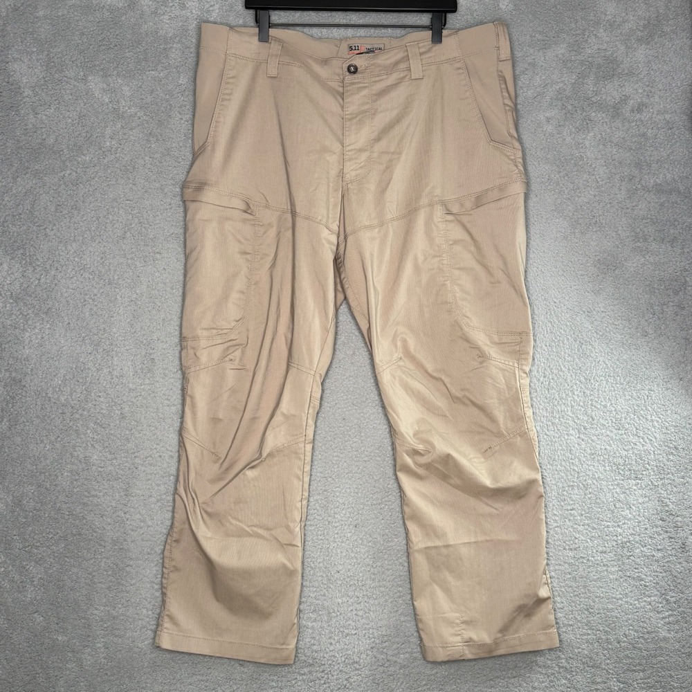 5.11 Tactical Apex Pants Mens 42x30 Khaki Tan Flex-Tac Cargo Utility Trousers